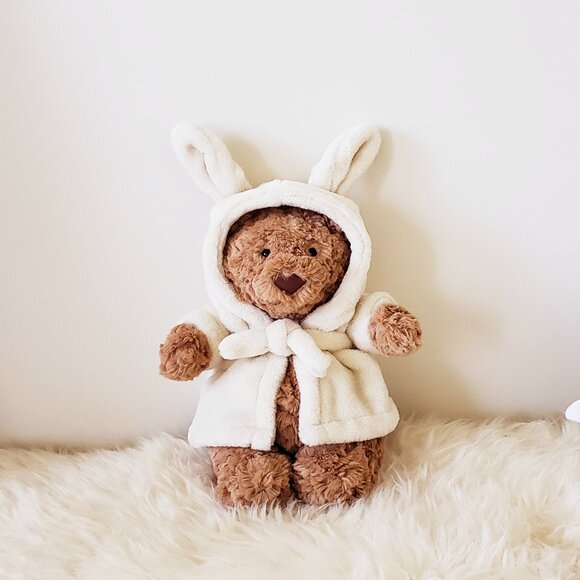 Jellycat Bathrobe Bartholomew Bear - Picture 1 of 12